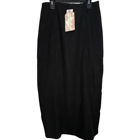 Band of Gypsies Black Pencil Midi Skirt - Picture 2 of 4